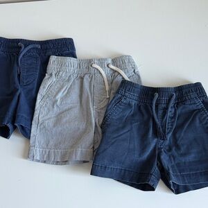 GAP Kids Shorts Trio - Dark Blue, Light Gray, Denim